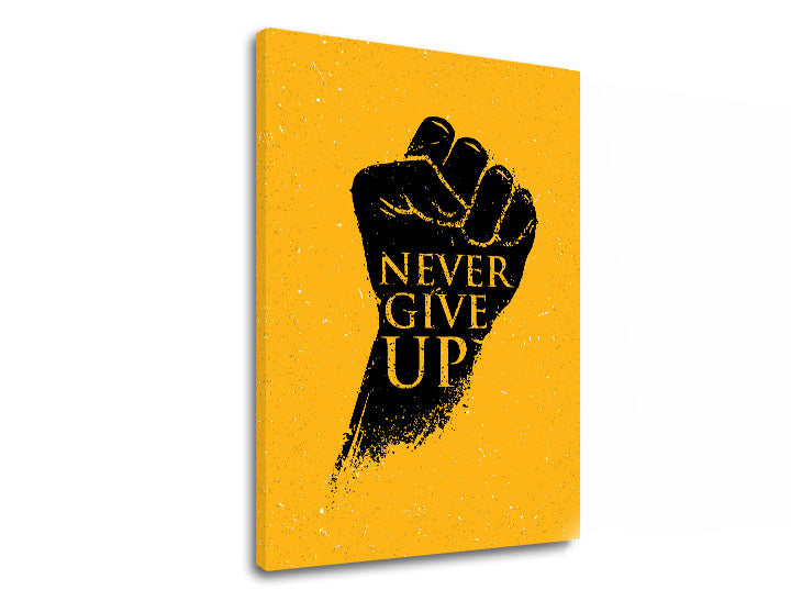 Motivacijska stenska umetnost Never give up - slika 5