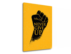 Motivacijska stenska umetnost Never give up - slika 5