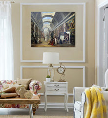 Slikarstvo na platnu Hubert Robert - Projekt Grande Galerie du Louvre