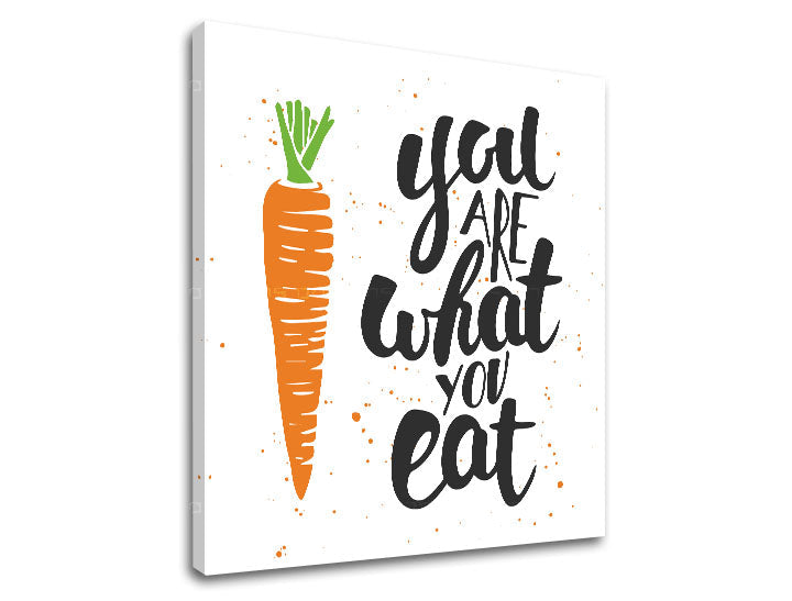 Stenska umetnost z besedilom You are what you eat - slika 3