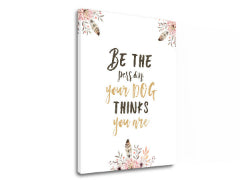 Stenska umetnost z besedilom Bodi oseba