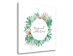 Stenska umetnost z besedilom Tropska zbirka