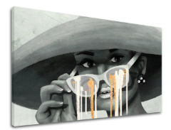 Slika na platnu Ženska v klobuku 001