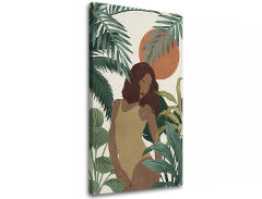 Slika na platnu Ženska v naravi 001