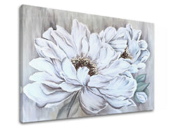 Slika na platnu DEEP WHITE FLOWERS