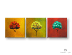 Avtorska reprodukcija na platnu STROMY XOBAM001E3