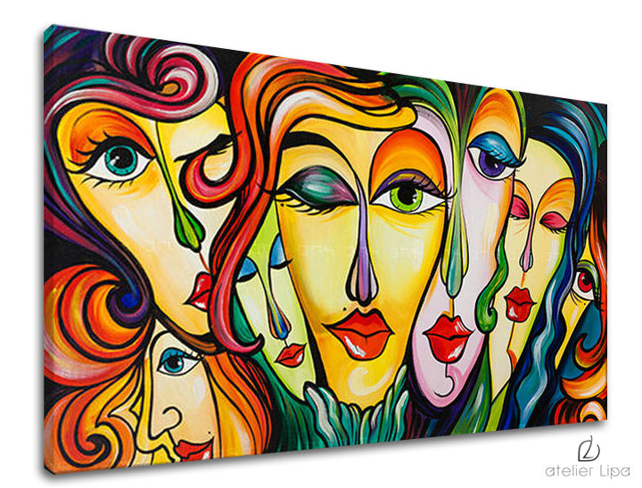 Avtorska reprodukcija na platnu WOMEN XOBAM009E1
