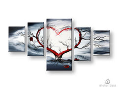 Avtorska reprodukcija na platnu LOVE XOBDO091D5