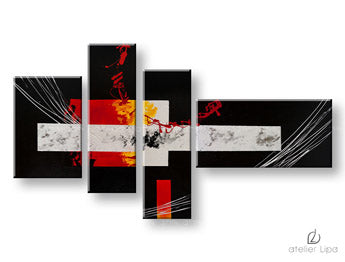 Avtorska reprodukcija na platnu ABSTRACT XOBDO098D4