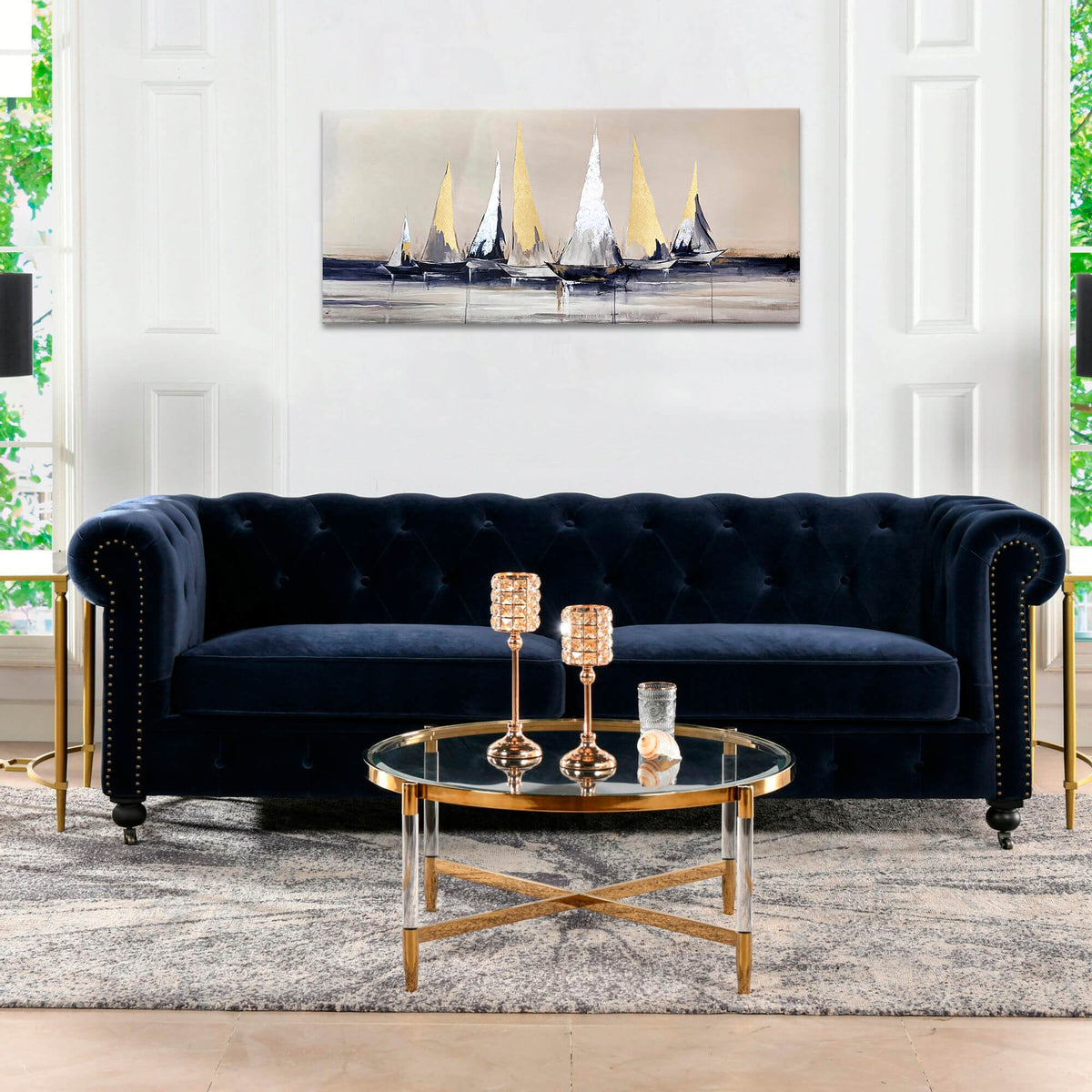 Slike na platnu PREMIUM ART - Jadrnice na morju