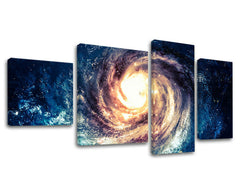 Slika na platnu 4 deli UNIVERSE GA006E40