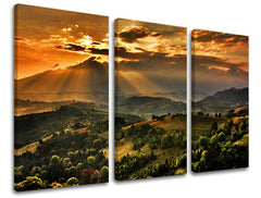 3-delna stenska poslikava LANDSCAPES KR030E30