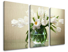 3-delna stenska slika FLOWERS KV033E30