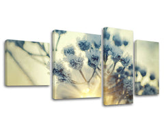 Štiridelna stenska slika FLOWERS KV068E40