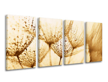 Štiridelna stenska slika FLOWERS KV071E41