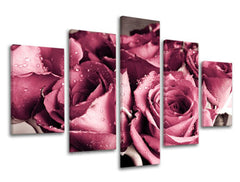 5-delna stenska slika FLOWERS XOBKV139E50