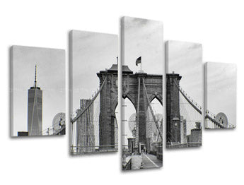 5-delna stenska poslikava CITY / NEW YORK ME114E50