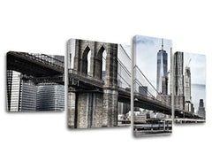 4-delna stenska poslikava CITY / NEW YORK ME115E40