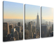 3-delna stenska poslikava CITY / NEW YORK ME117E30