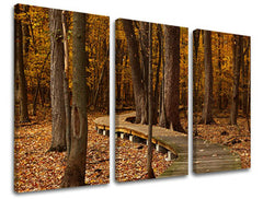 3-delna stenska poslikava TREES ST018E30