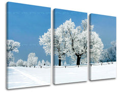 3-delna stenska slika TREES ST028E30