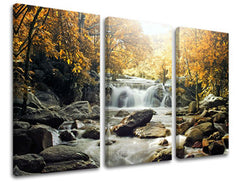 Slikanje sten 3 deli WATERFALLS VO004E30