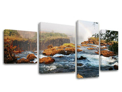 4-delna stenska poslikava WATERFALLS