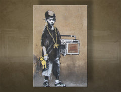 Platneni tisk Street ART – Banksy | različne velikosti