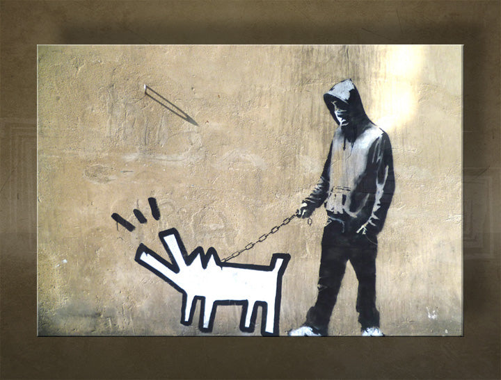Platneni tisk Street ART – Banksy | različne velikosti