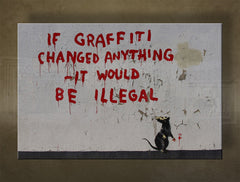 Platneni tisk Street ART – Banksy | različne velikosti