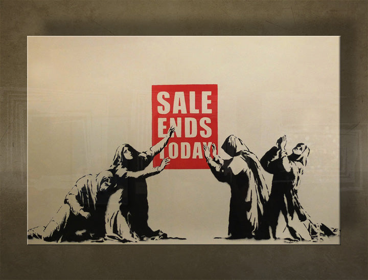 Platneni tisk Street ART – Banksy | različne velikosti