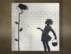 Platneni tisk Street ART – Banksy | različne velikosti