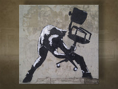 Platneni tisk Street ART – Banksy | različne velikosti