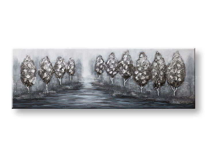 Poslikana stenska slika DREVESA 1 del CWFTR029 - 150x50 cm