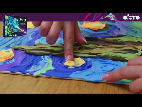 OKTO Kreativni 3D set Zvezdnato nebo 30 x 40 cm