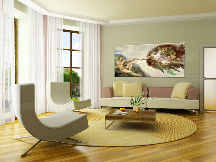 Slika na platnu STVORITEV ADAMA - Michelangelo REP164