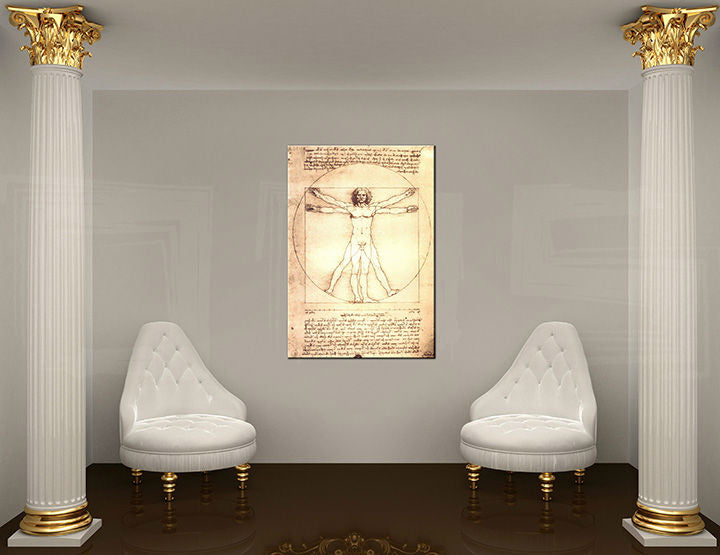 Slika na platnu VITRUVIAN MAN- Leonardo Da Vinci REP167