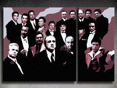 Ročno poslikana slika POP Art Mafijska družina 1 kos družina2 - slika 3