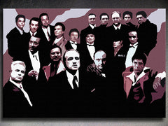 Ročno poslikana slika POP Art Mafijska družina 1 kos družina2