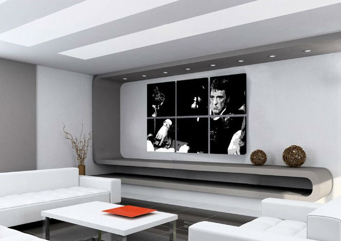 Ročno poslikana slika POP ART SCARFACE-AL PACINO
