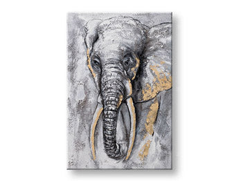 Slikana stenska slika SLON 1 del CFAAN010 - 40x60 cm