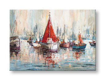 Slikana stenska slika LODE 1 del CFABC006 - 70x50 cm