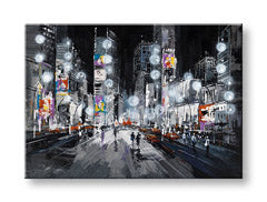 Poslikana stenska slika CITY 1 del CFACT007 - 70x50 cm