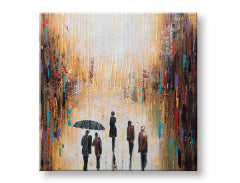 Poslikana stenska slika LJUDJE 1 del 70x70 cm CFAZH2916E1