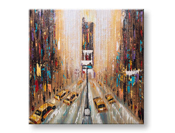 Poslikana stenska slika CITY 1 del 70x70 cm CFAZH2979E1