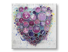 Slikana stenska slika HEART 1 del CFAZH4250E1 - 60x60 cm