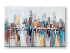 Poslikana stenska slika CITY 1 del 90x60 cm CFAZH5135E1