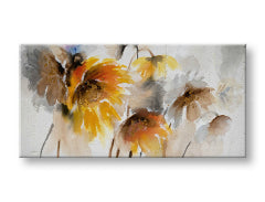 Slikana stenska slika FLOWERS 1 del 100x50 cm CFAZH5996E1