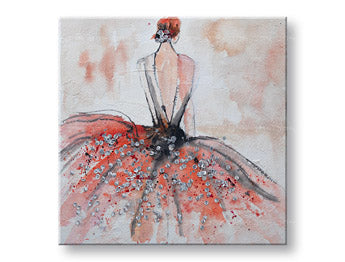 Poslikana stenska slika Ženska 1 del CFAZH6233E1 - 60x60 cm