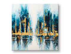 Poslikana stenska slika CITY 1 del 70x70 cm CFAZH6540E1